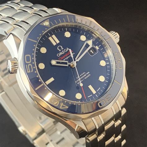 omega seamaster blue dial automatic|omega seamaster diver price.